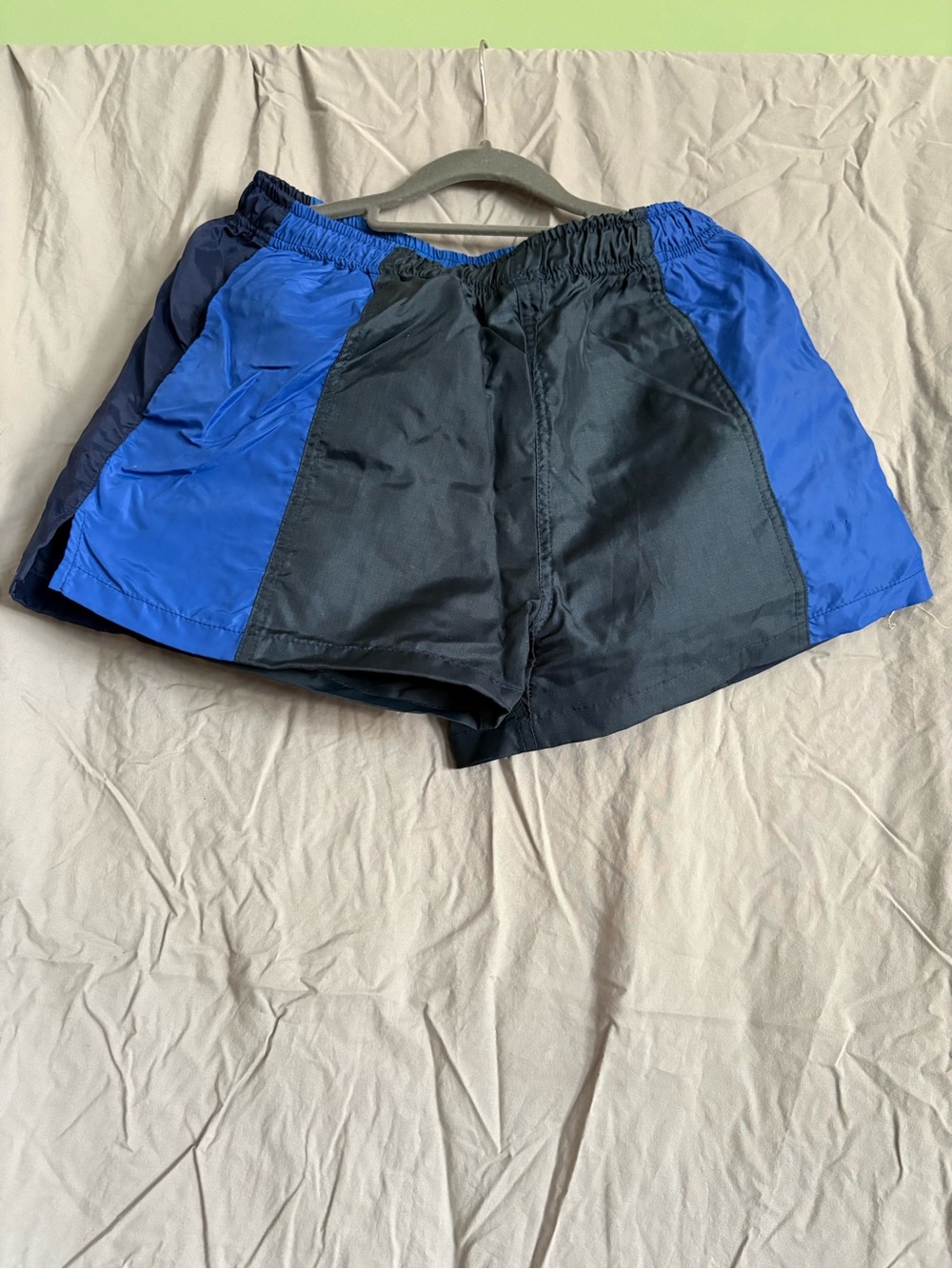 Blue and Black SUAY LA Colorblock Athletic Shorts